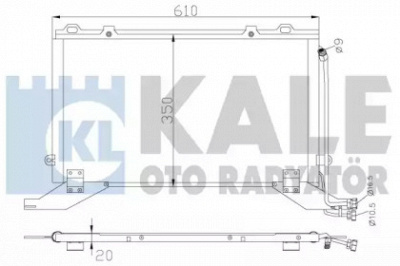 KALE OTO RADYATOR 343045 -  Конденсатор, кондиционер